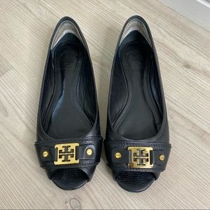 Tory burch open toe flats